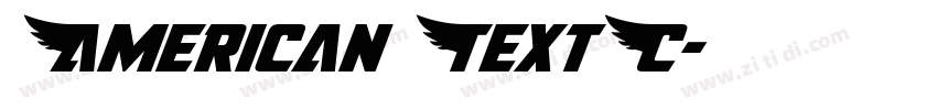 American TextC字体转换
